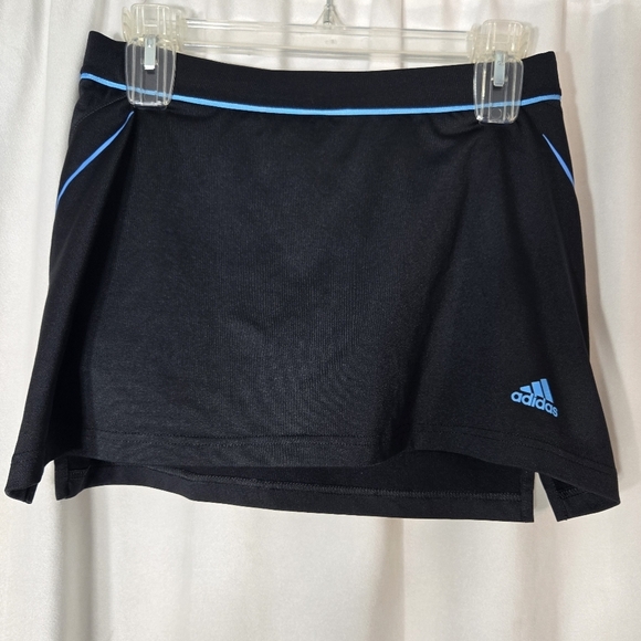 adidas Pants - Adidas Black Mini Skort Sz Small Black/blue Built In Shorts